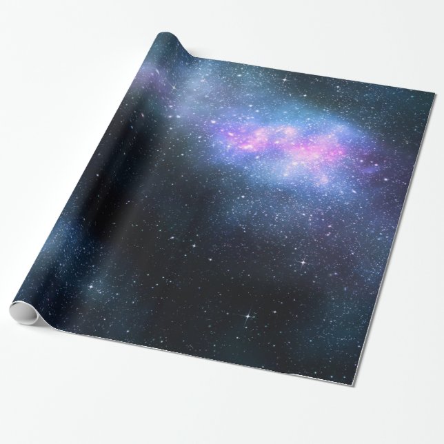 Galaxy Milky Way Wrapping Paper (Unrolled)