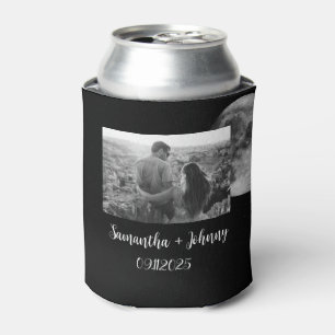 Galaxy Moon Space Starry Night Photo Wedding Can Cooler