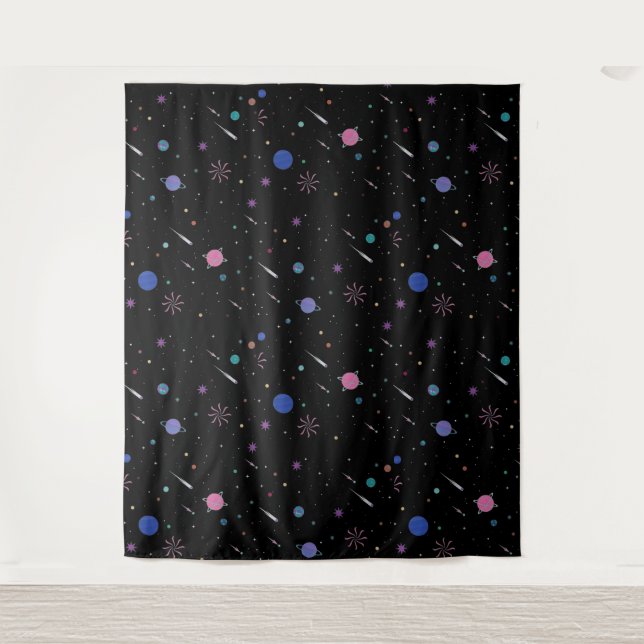 Galaxy Moon stars ,Night Sky,  Astronomy  Tapestry (Front)