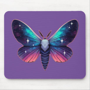 Galaxy Moth - Cosmic Space Themed Fantasy Mouse Mat
