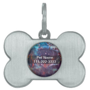 Galaxy Nebula space image. Pet ID Tag