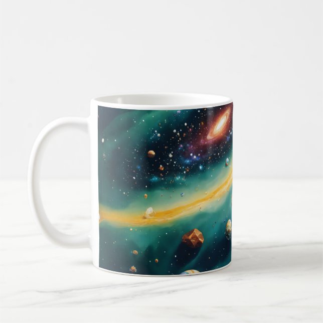 Galaxy/Nebula Themed  Coffee Mug (Left)