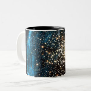 Galaxy NGC 1850 Star Clusters Magellanic Cloud  Two-Tone Coffee Mug