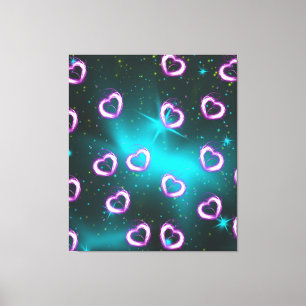 Galaxy of heart canvas print