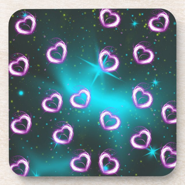 Galaxy of heart coaster (Front)