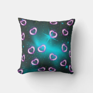 Galaxy of heart cushion
