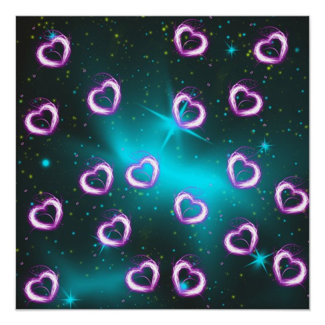 Galaxy of heart poster (Front)