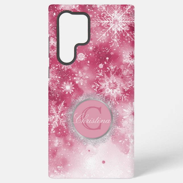 Galaxy of Snowflakes Samsung Galaxy S22 Ultra Case (Back)