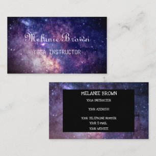 Galaxy Outer Space Hipster pattern Stars New Age Business Card