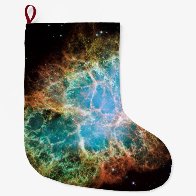 Galaxy Outer Space Large Christmas Stocking (Front)