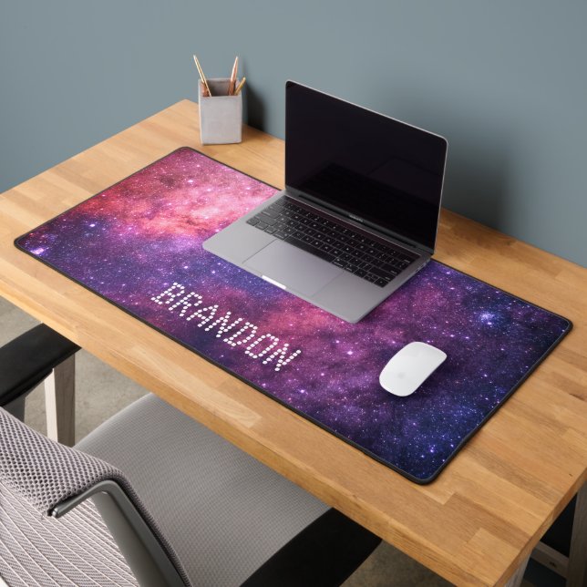 Galaxy Outer Space Nebula Stars Sky Universe  Desk Mat (Office 2)