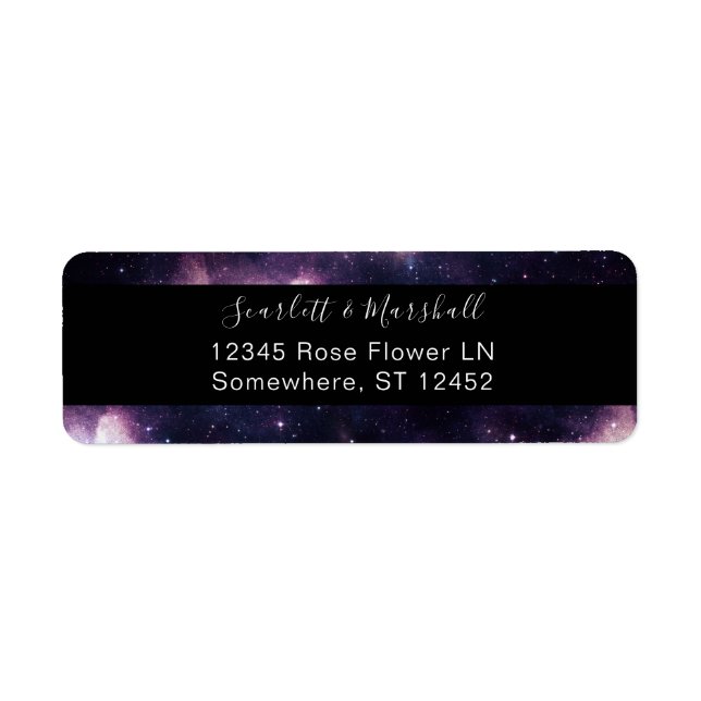 Galaxy Outer Space Return Address (Front)