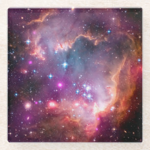 Galaxy Outer Space Stars Interstellar Nebula Glass Coaster