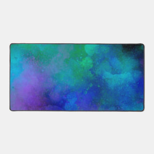 Galaxy Paint Splatter effect Desk Mat