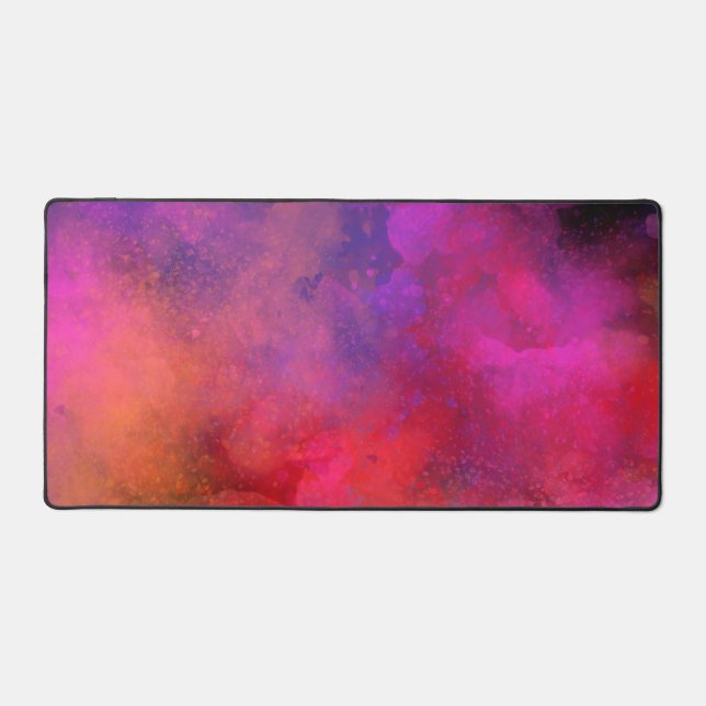 Galaxy Paint Splatter effect  Desk Mat (Front)