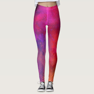 Galaxy Paint Splatter Effect Leggings