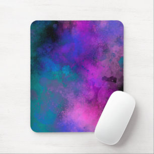 Galaxy Paint Splatter effect Mouse Mat