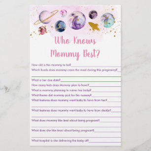 Galaxy Pink Gold Space Who Knows Mummy Best Game