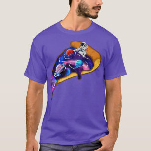Galaxy Pizza Astronaut Planet Space Aesthetic Vapo T-Shirt