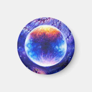Galaxy planet and nebula magnet