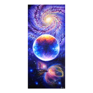 Galaxy planet and nebula  photo print