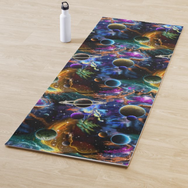 Galaxy Planets Stars Yoga Mat (In Situ)