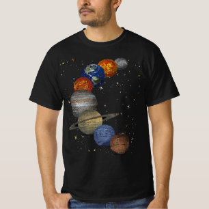 Galaxy Planets Sun Universe Outer Space Science T-Shirt