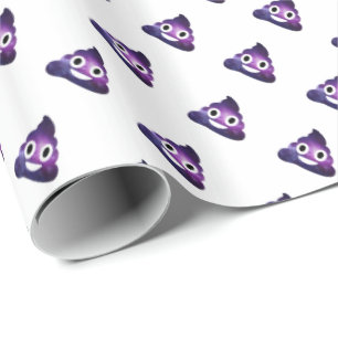Galaxy Poo Emoji Wrapping Paper