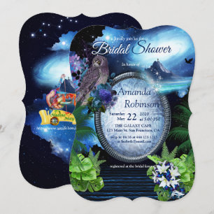 Galaxy-Portal Bridal Shower Invitation