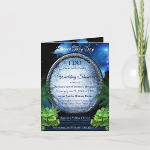 Galaxy Portal Couple Shower Invitation