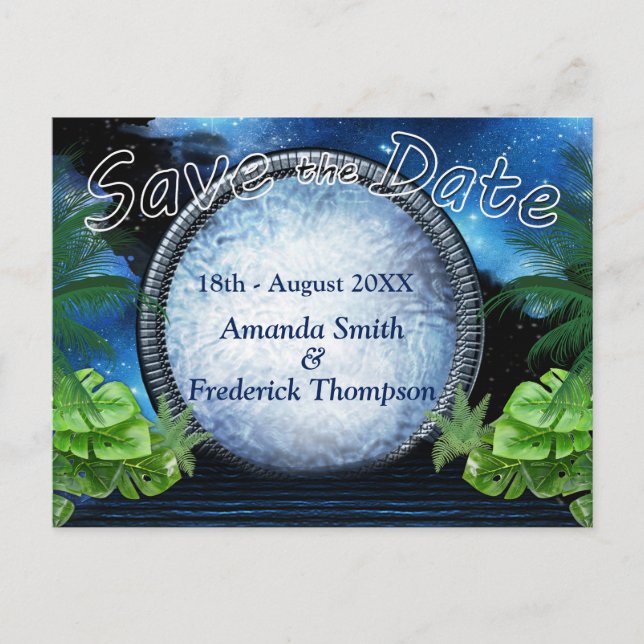 Galaxy Portal Save the Dates Announcement Postcard (Front)