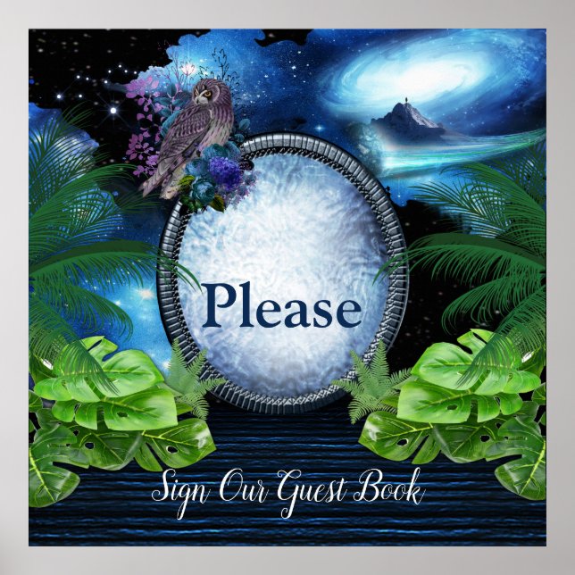 Galaxy Portal Wedding Poster (Front)