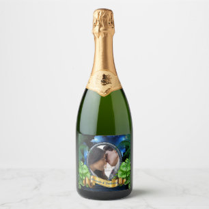 Galaxy-Portal wedding Sparkling Wine Label