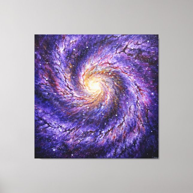 Galaxy Poster Canvas Print (Front)