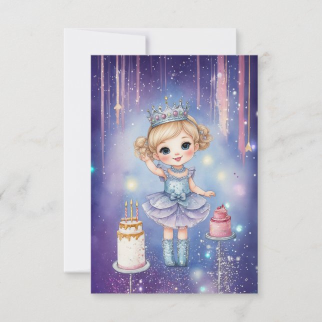 Galaxy Princess Birthday Card (Front)