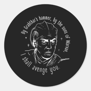Galaxy Quest Dr Lazarus Edit Classic Round Sticker