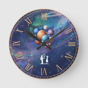 Galaxy Round Clock