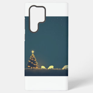Galaxy S22 Ultra phone case Christmas winter night