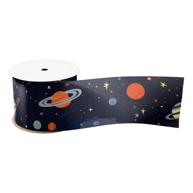 Galaxy  satin ribbon (Spool)