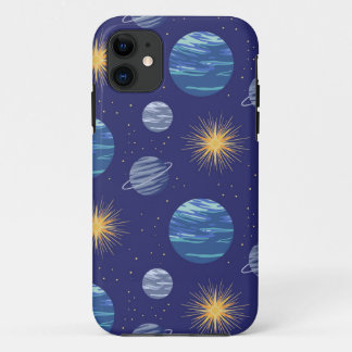 Galaxy seamless pattern design iPhone 11 case