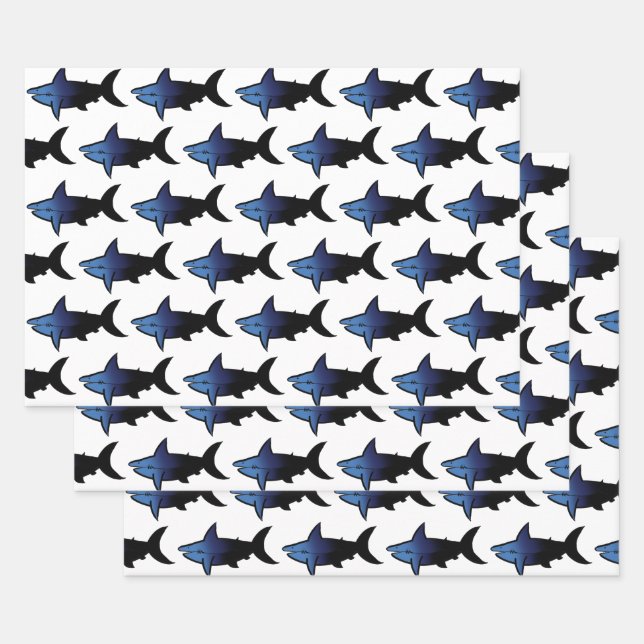 Galaxy Sharks Wrapping Paper Sheet (Set)