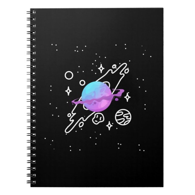 Galaxy Simple Spiral Notebook (Front)