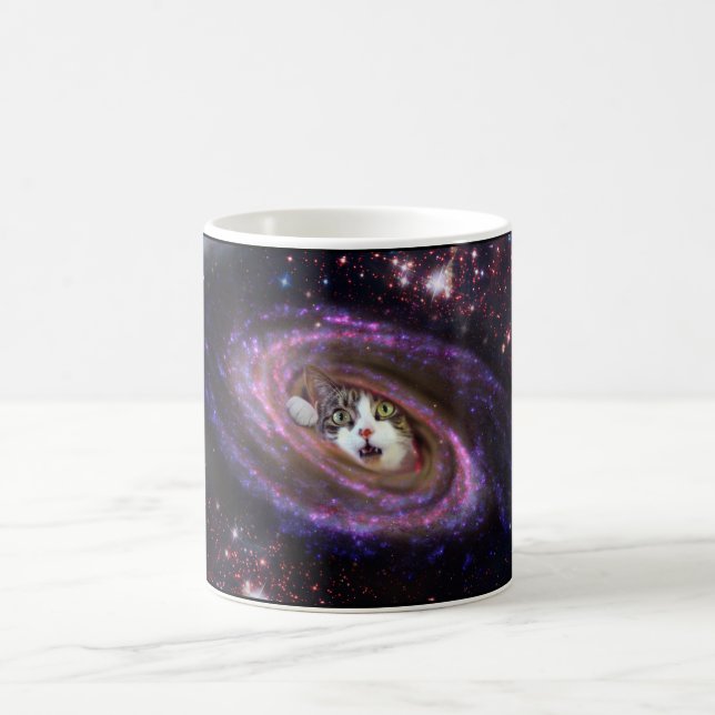 Galaxy Space Cats Coffee Mug (Center)