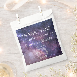 Galaxy Space Celestial Starry Night Wedding Favour Bags