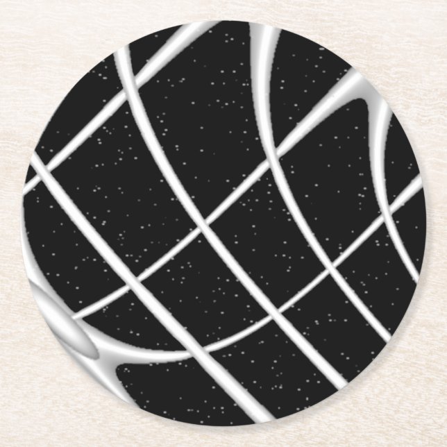 Galaxy Space Design Round Paper Coaster (Front)