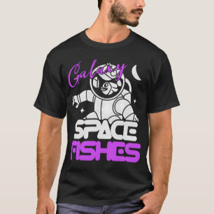 Galaxy Space Fishes - Retro Astronaut Fish Aesthet T-Shirt