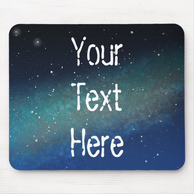 Galaxy Space Nebula Night Sky Personalised Mouse Mat (Front)