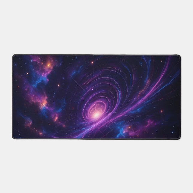 Galaxy Spacetime Cosmic Nebula Desk Mat (Front)