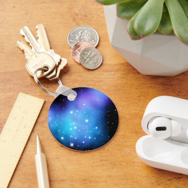 Galaxy Starlight Space Clouds Key Ring (Desk)