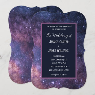 Galaxy Starry Night Outer Space Universe Stars Invitation